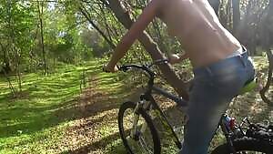 My yesterday topless Bike Ride in the forest