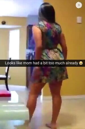 Mom is a little bit drunk