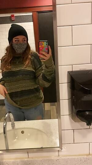 a comfy sweater can hide so much ;)