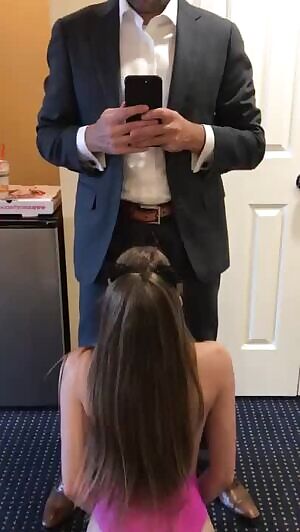 Serving a man in a suit