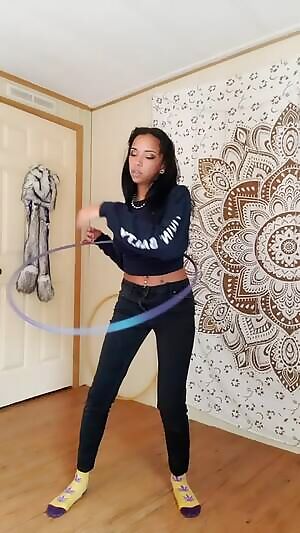 Hooping gets my clothes off.