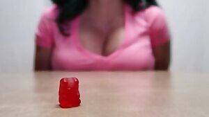 How would you feel...if you knew a giant, busty goddess was about to have her way with you?! 😈