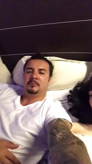 Happy and embarrassed by jerk