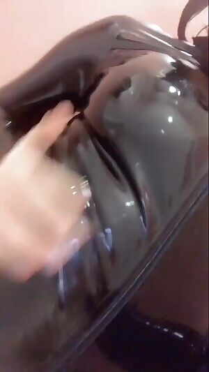 Japanese Eri Kitami teases you in latex