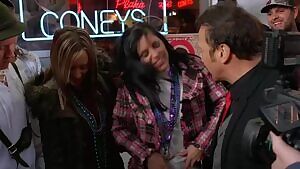 Girls having fun flashing their beautiful boobs!