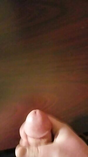 Rubbing out a thick, white load of my cum