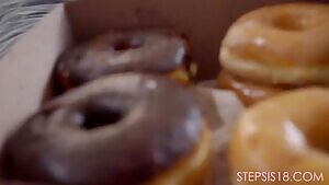 Sister got tricked by Donuts !