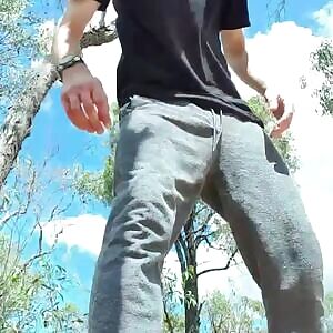 Nothing quite like stripping off and stroking outdoors