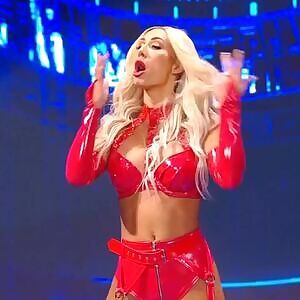 Carmella cleaning up...