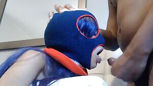 spray painted the inside of my Indian mouth with his sticky load 😈