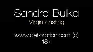 Sandra Bulka. 18 y.o beautiful real virgin girl from Russia will confirm her virginity right now! Close-up hymen shot!