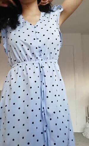 Blue dress, blue panties - blue balls? 😉