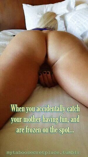 Mommy gets caught masturbating 