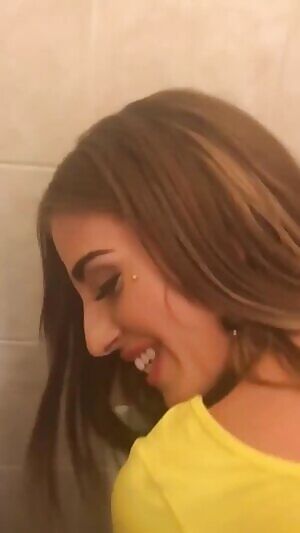 Amateur Fucked In Bathroom Doggy Style POV