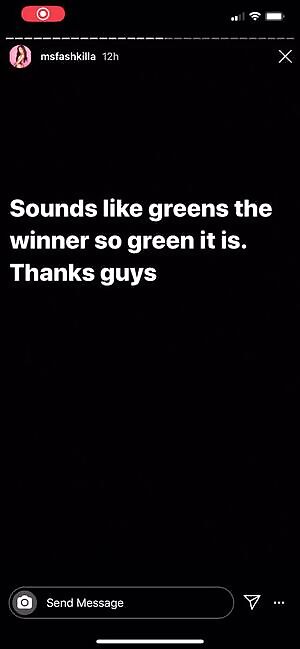 Showing off her ass on instagram