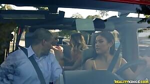 Pulling over for a quickie with Skylar & friends