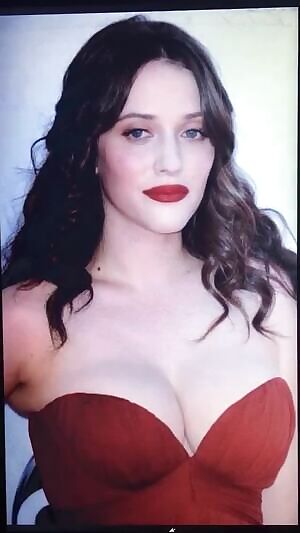 Kat Dennings gets SPLATTERED with a big load of cum from my full balls!!!