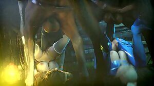 Zelda and Samus Horse Orgy