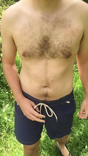 Stripping down in the park