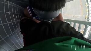 Cute Teen Boy Suck Dick Public In Balcony