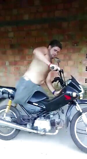 My friend had his motorcycle stolen. Luckily, we came before the guy got away