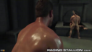 Voyeur watches muscle buds in action