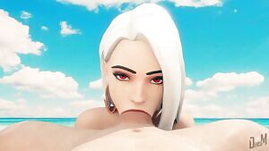 Ashe’s blowjob at the beach